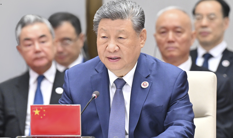 习近平出席上海合作组织成员国元首理事...